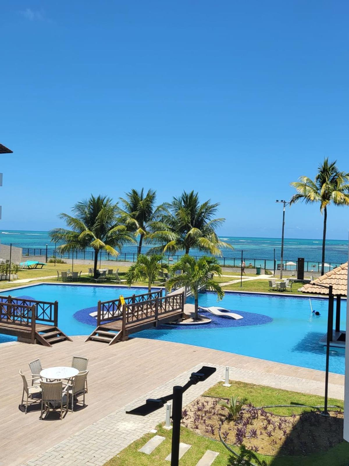 Flat fantástico na Beira Mar em Tamandaré Exterior foto